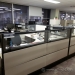 Teknion TOS Tan/ Black Trim Divider Panel Walls w/ Glass Top